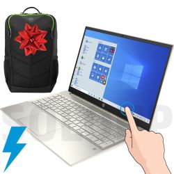 Laptop HP Pavilion 15 Touch Core i5-1235U, 12GB, 512GB SSD, Iris Xe, 15.6 FHD, Tec. Iluminado, W11 23H2 - Lap58